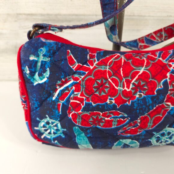 Paul Brent Crossbody Quilted Coastal Anchor Nautical Beachy Crossbody Purse Bag - Picture 11 of 16